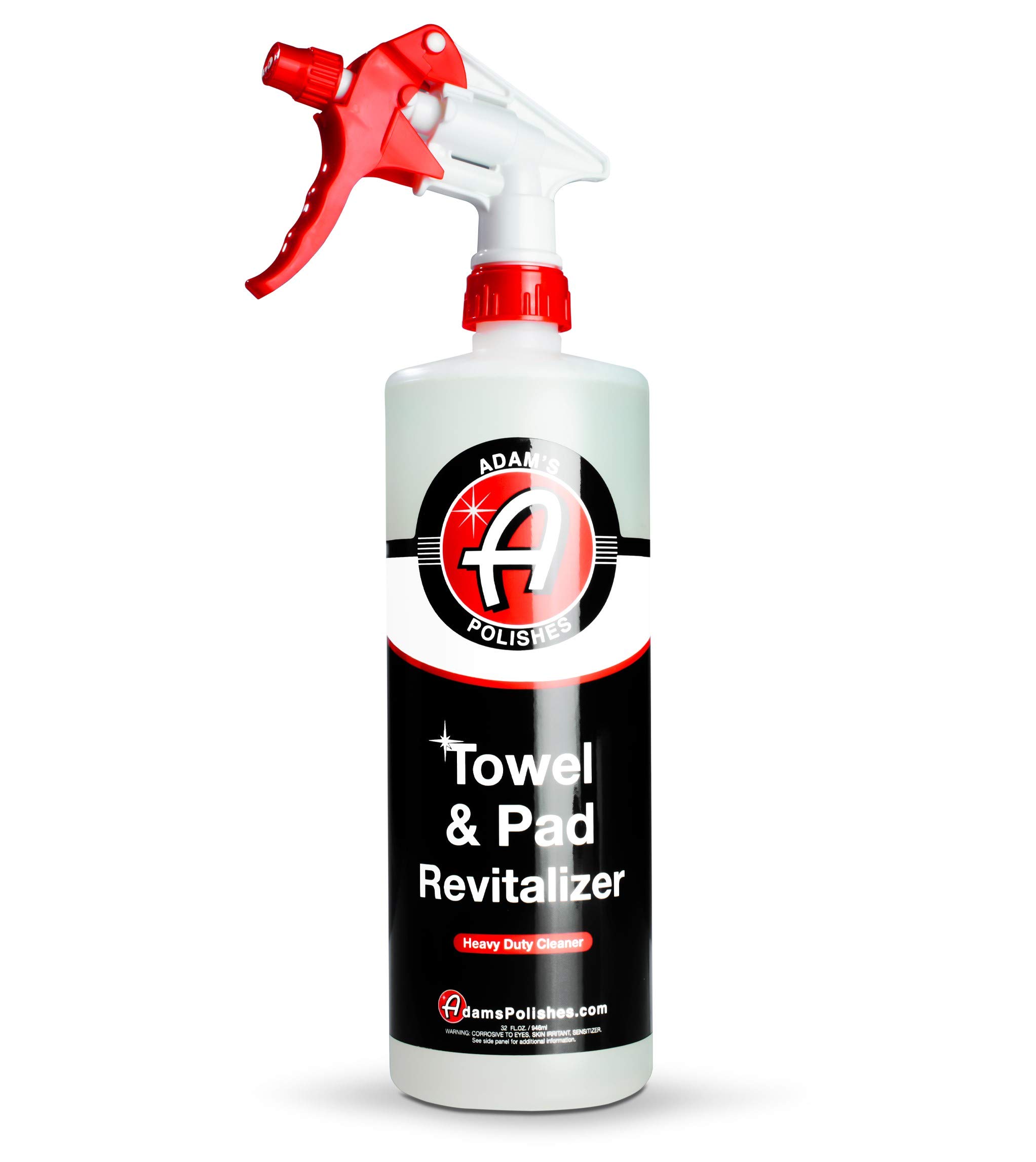 Adam's Polishes Microfiber Towel & Polishing Pad Cleaner HD 32oz - Removes Grime, Restores Softness & Prevents Scratches - Safe for Detailing Cloths & Pads - Ideal for Car Detailing, Wax Removal & Surface Polishing