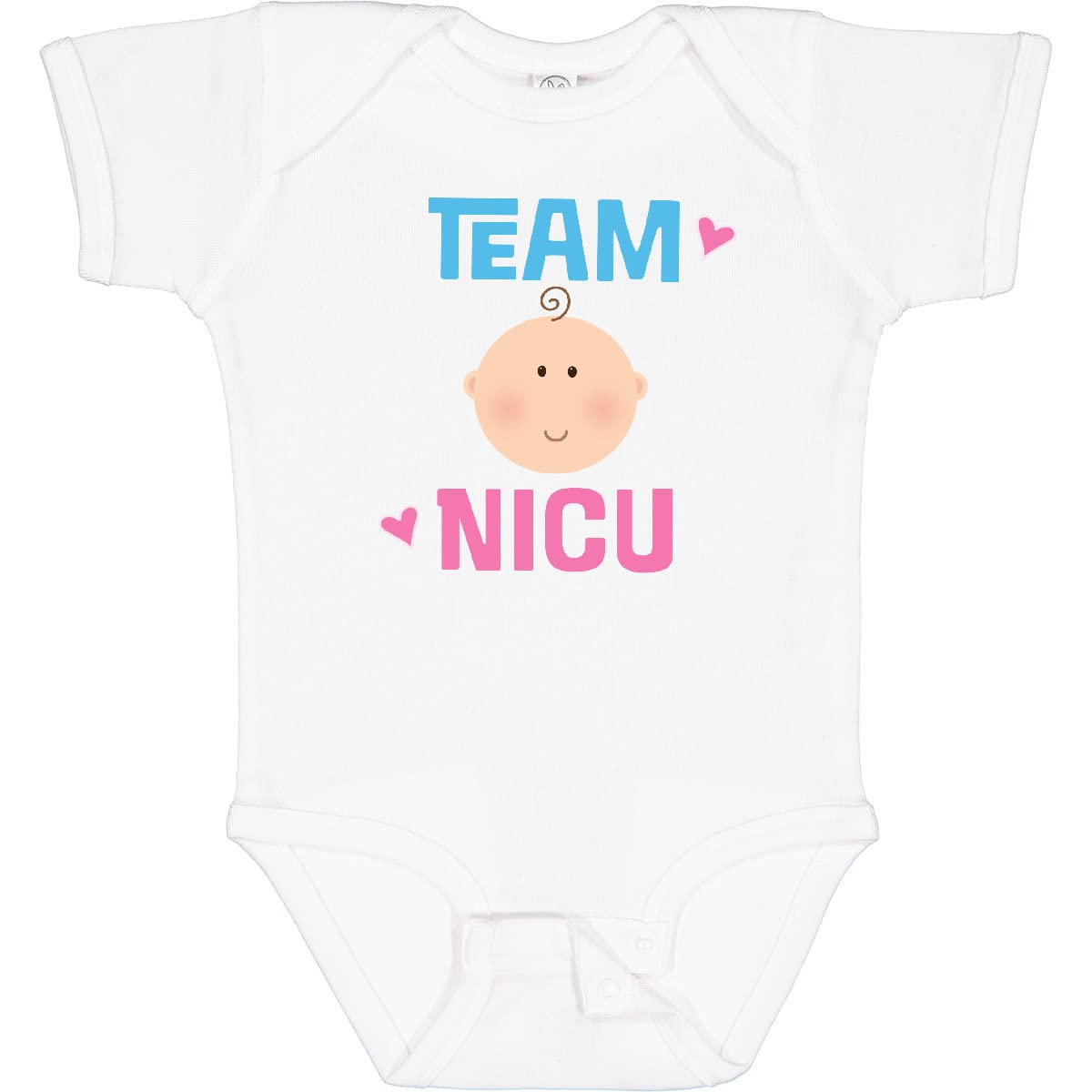 Inktastic Team NICU Cute Baby Bodysuit - Soft Cotton Infant Onesie for Newborns & Preemies - Perfect for NICU Nurses, Parents & Baby Showers