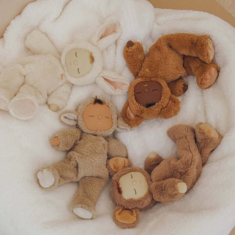 Cozy Dinkums Teddy Mini Plush Stuffed Animal - Soft Cuddly Bear Toy for Kids, Babies & Nursery Decor | Perfect for Gifts, Bedtime Comfort & Nursery Room Decorations