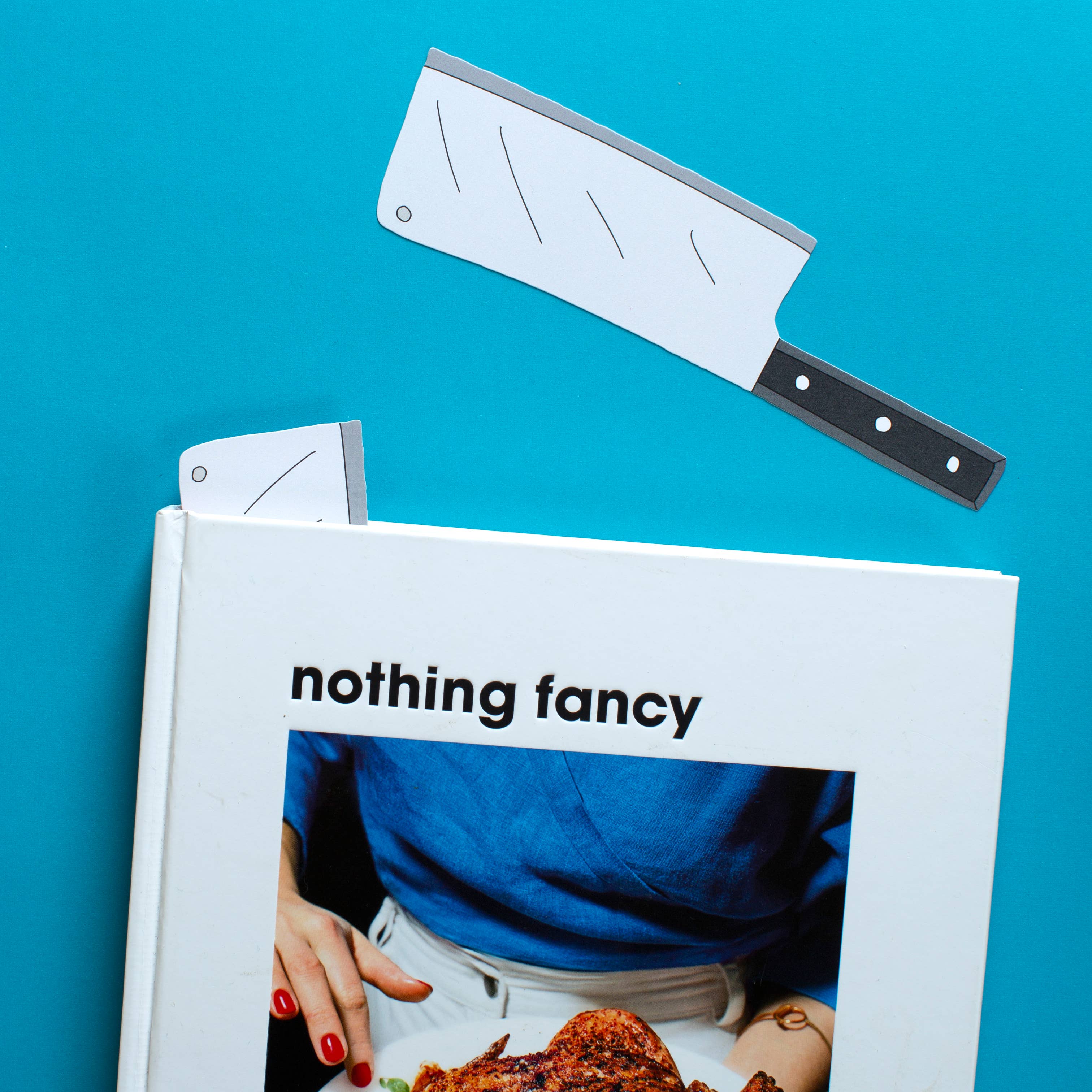 Stainless Steel Cleaver Bookmark - Unique Kitchen Knife Design for Book Lovers | Perfect Gift for Chefs & Readers
