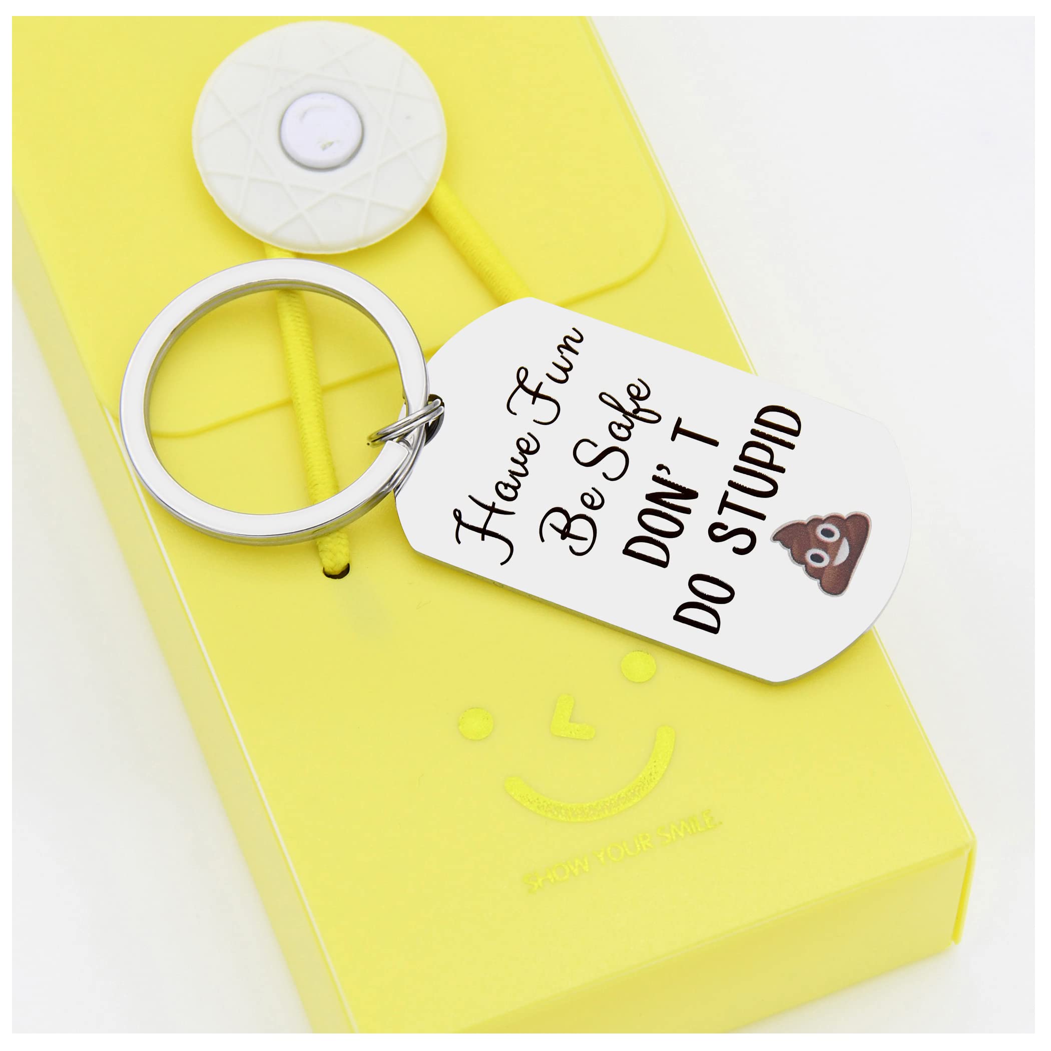 TTYY Fun & Safe Keychain - Motivational Gift for New Drivers, Graduates & Teens - Perfect for Car Keys, Backpacks & Graduation Gifts