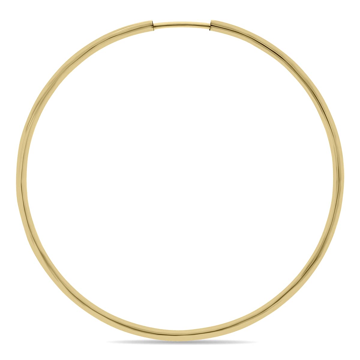 10mm - 43mm Endless 14K Yellow Gold Filled Thin Hoop Earrings for Women - Lightweight Dainty Everyday Hoops for Work, Date Night & Casual Wear