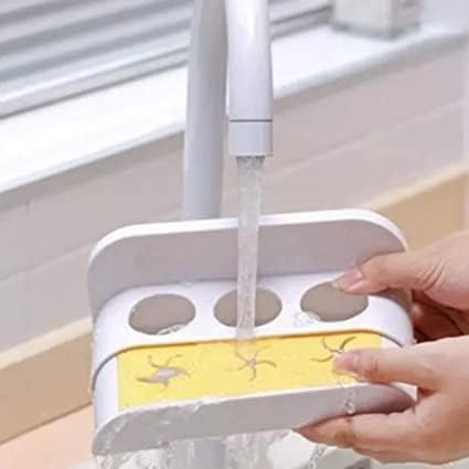 JAGDIV Self-Adhesive Towel Holder Rack - Waterproof Bathroom & Kitchen Storage Organizer with Magic Sticker - Perfect for Hanging Towels, Robes & Utensils in Showers, Sinks & Countertops