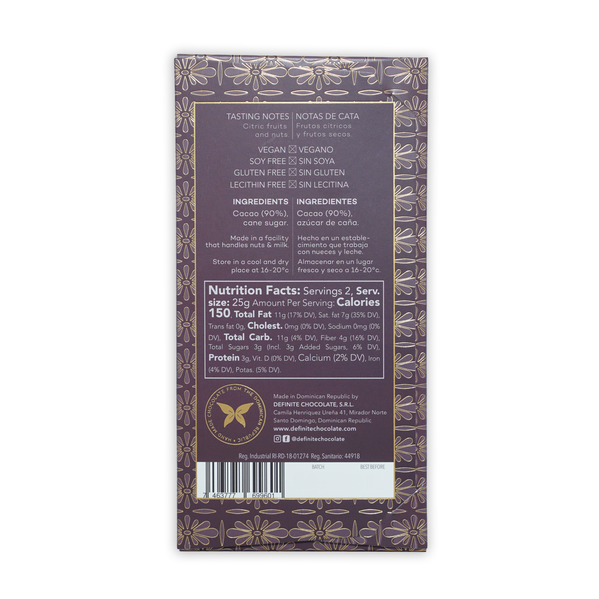 Premium Mallano Dark 90% Chocolate Bar - Rich Cocoa Flavor for Baking, Gifting & Healthy Snacking - Perfect for Desserts, Hot Cocoa & Gourmet Recipes