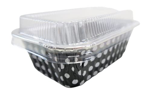 KitchenDance Disposable Aluminum Mini 6oz Loaf Pans (6 Ounce) - 12 Pack with Lids - Perfect for Baking, Meal Prep & Party Favors - Great for Muffins, Brownies & Individual Desserts