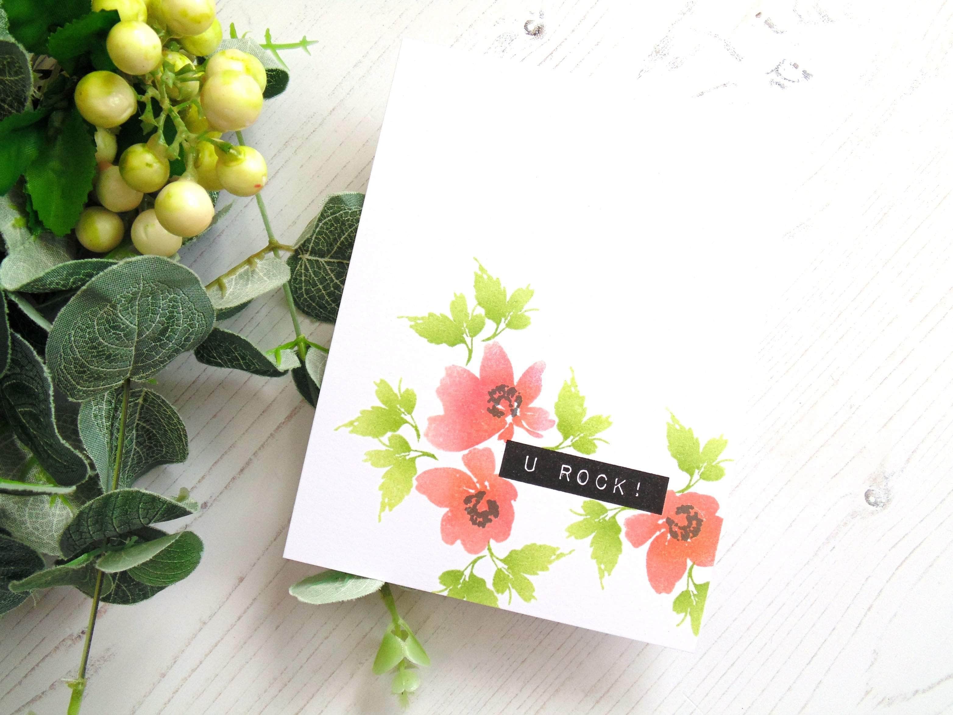 Billowing Blossoms Stamp Set for Card Making, Scrapbooking & DIY Crafts - Floral Rubber Stamps for Handmade Greeting Cards, Journals, and Paper Crafts