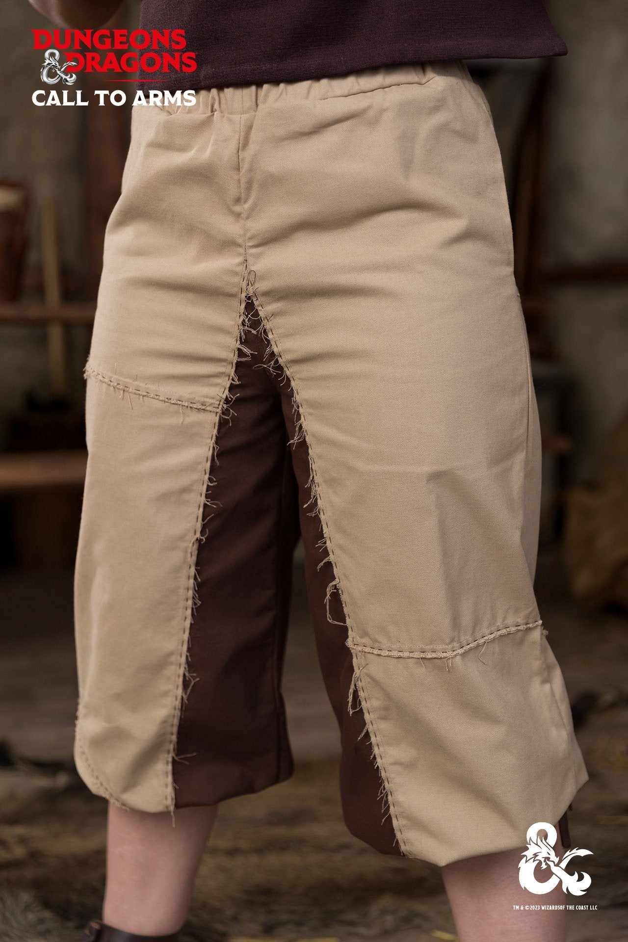 Dungeons & Dragons Barbarian Pants - Hemp Brown RPG Costume for Cosplay & LARPing | Perfect for D&D Game Nights & Fantasy Conventions