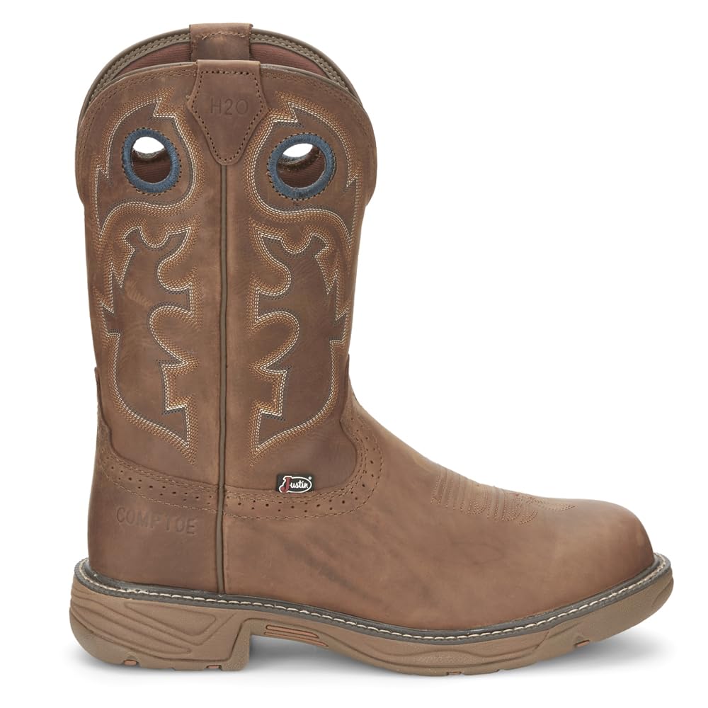 Justin Original Workboots JOW Men's Rush Barley Composite Toe Work Boots - Durable Safety Footwear for Construction, Warehouse & Outdoor Work