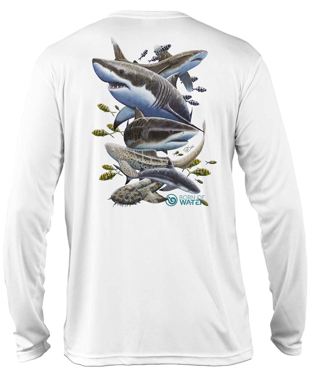 Shark Scuba Diving Shirt: UV UPF+ 50 Long Sleeve for Sun Protection - Misunderstood Beauty - Perfect for Beach, Snorkeling, and Outdoor Adventures