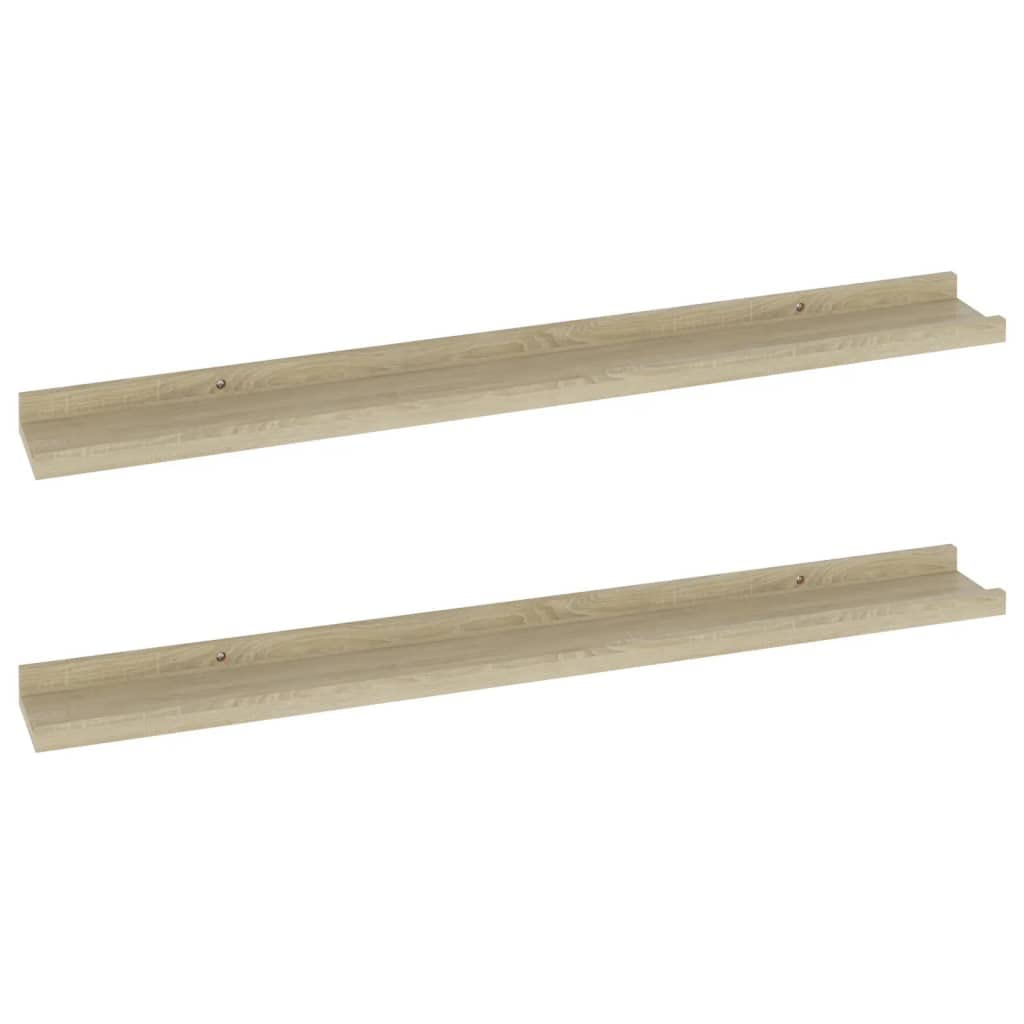 vidaXL Wall-Mounted Shelves Set of 2 - 31.5
