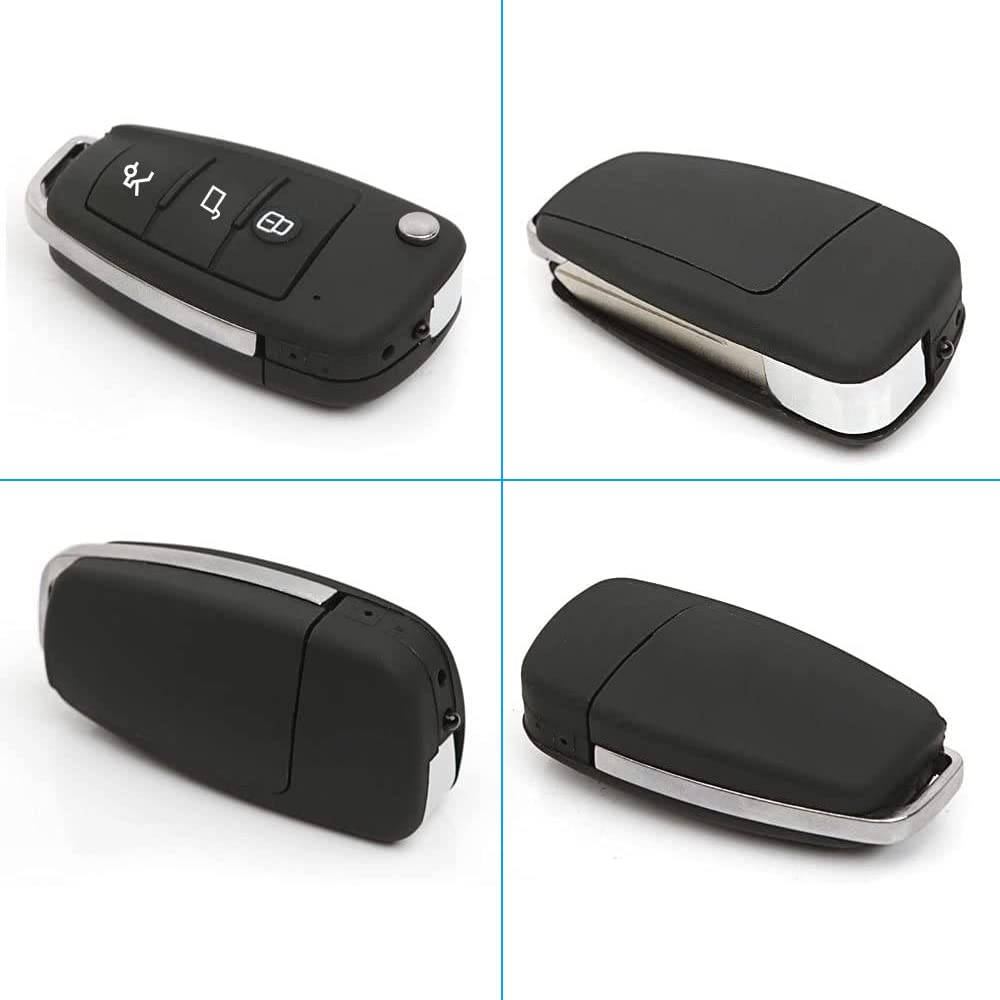 32GB Mini Spy Camera Hidden in Car Key - 1080P HD Video Recorder with Night Vision for Home Security, Office Surveillance & Covert Recording