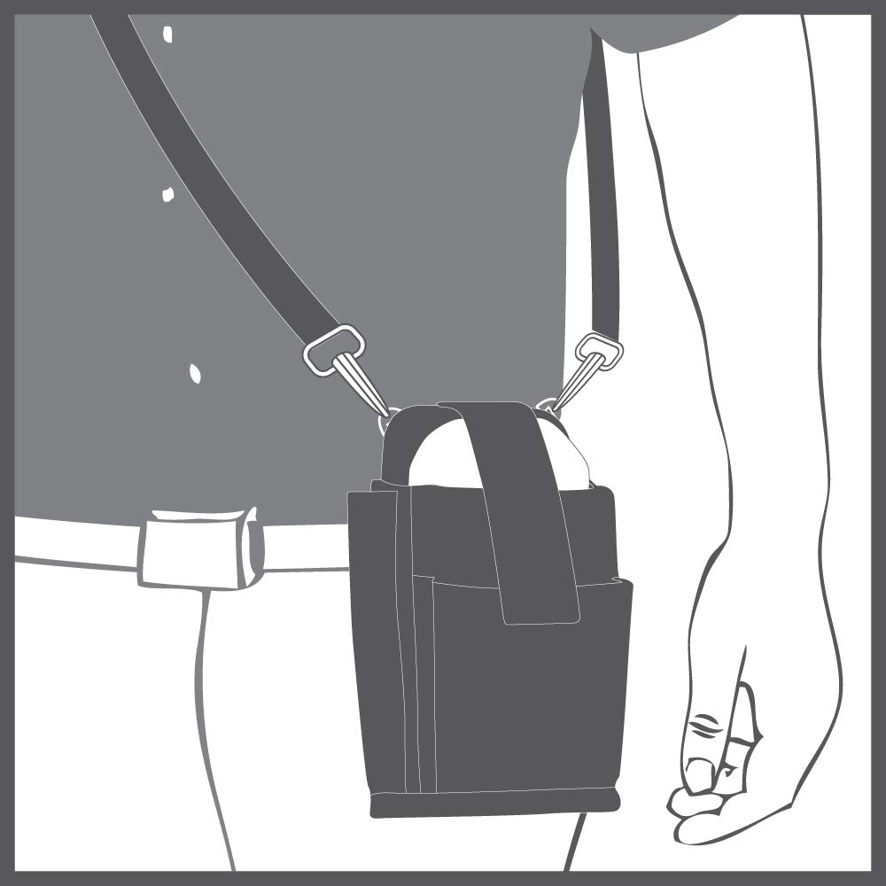 Hands-Free Holster for Handheld Mobile Computer & Smartphone - Belt Clip Carrying Case Pouch (Size S) - Perfect for Warehouse, Delivery & Outdoor Work