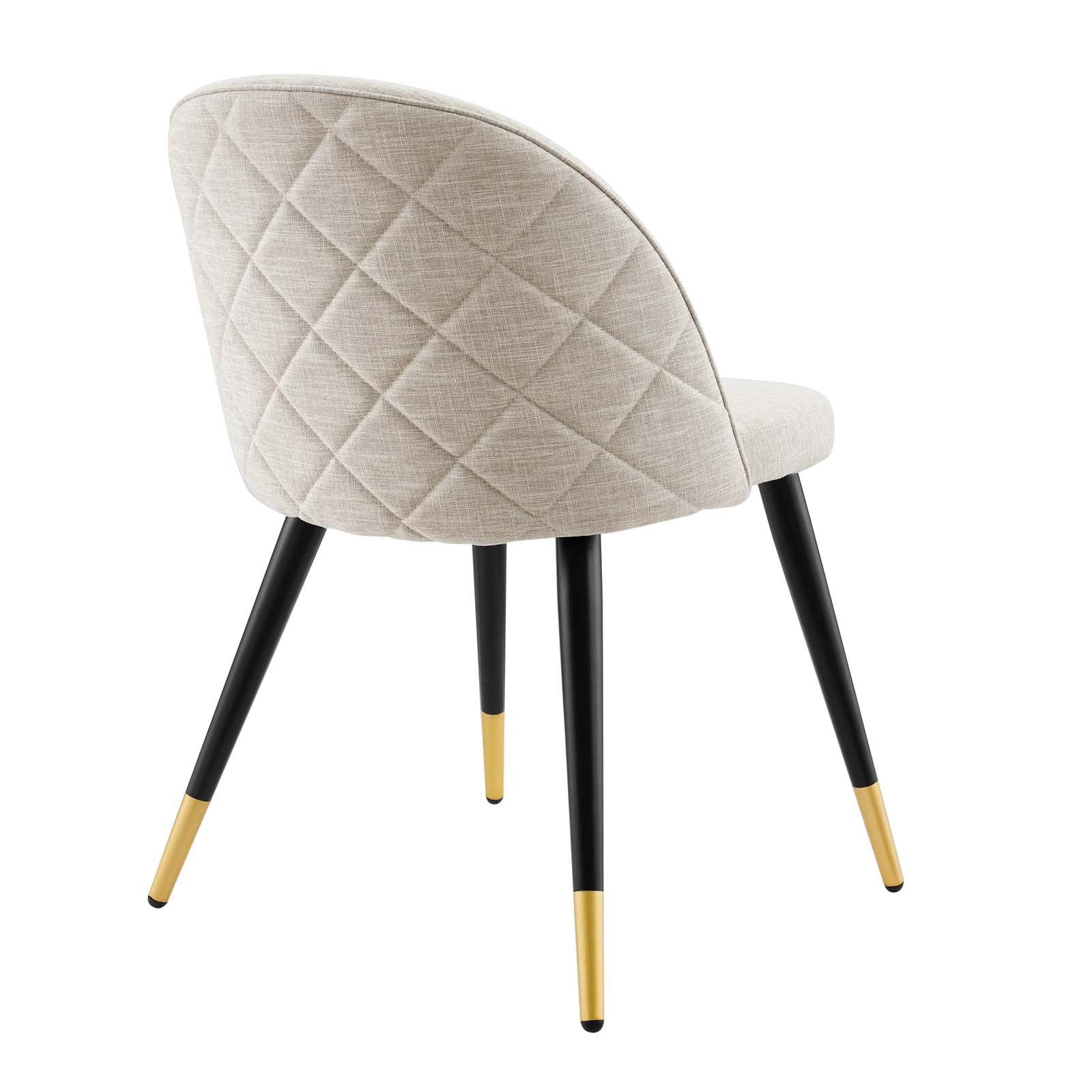 Premium Cordial Upholstered Fabric Dining Chairs Set of 2 - Comfortable Modern Kitchen & Dining Room Seating for Home & Restaurant Use