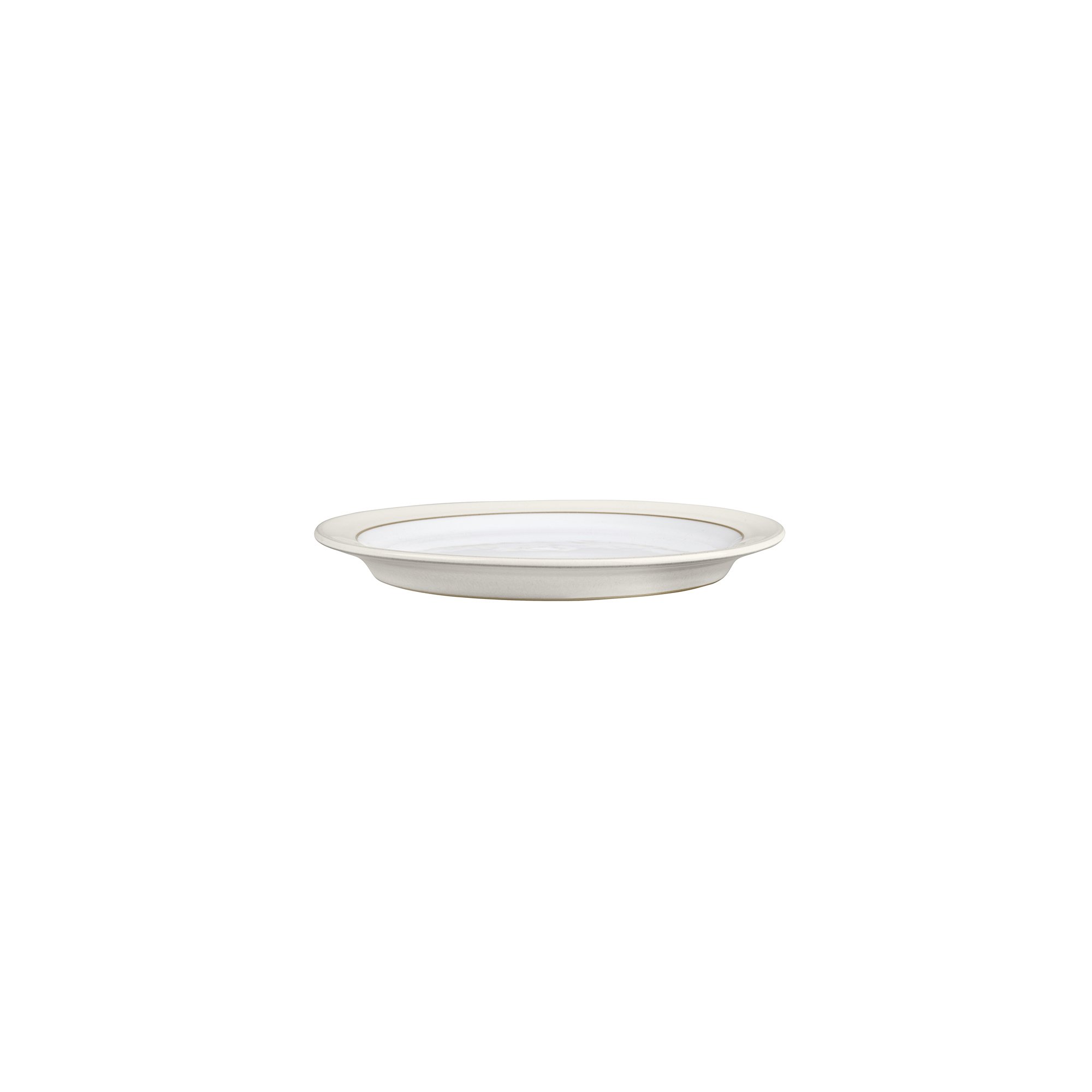 Denby Natural Canvas Plate Set - 4 Small Cream Plates for Everyday Dining, Dinner Parties & Home Decor | Durable Stoneware Dish Set for Casual & Formal Meals