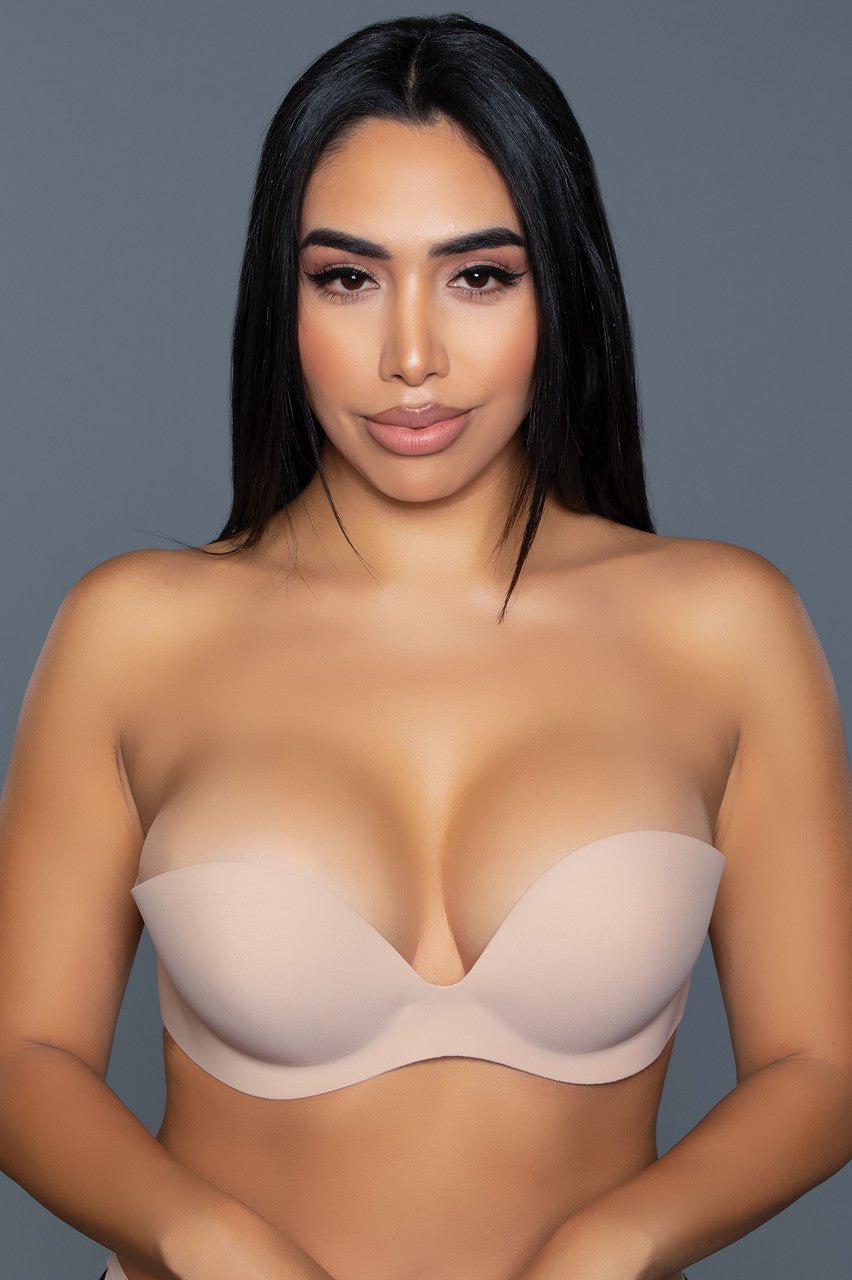 BeWicked Women's Barely There Adhesive Bra 2305 - Invisible Strapless Sticky Bra for Backless Dresses & Formal Wear