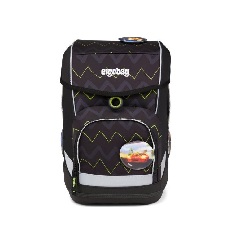 Ergobag SET Cubo 5-Piece School Backpack with 200 BearPower - Durable Kids Bookbag for Elementary Students, Perfect for School, Travel & Outdoor Adventures