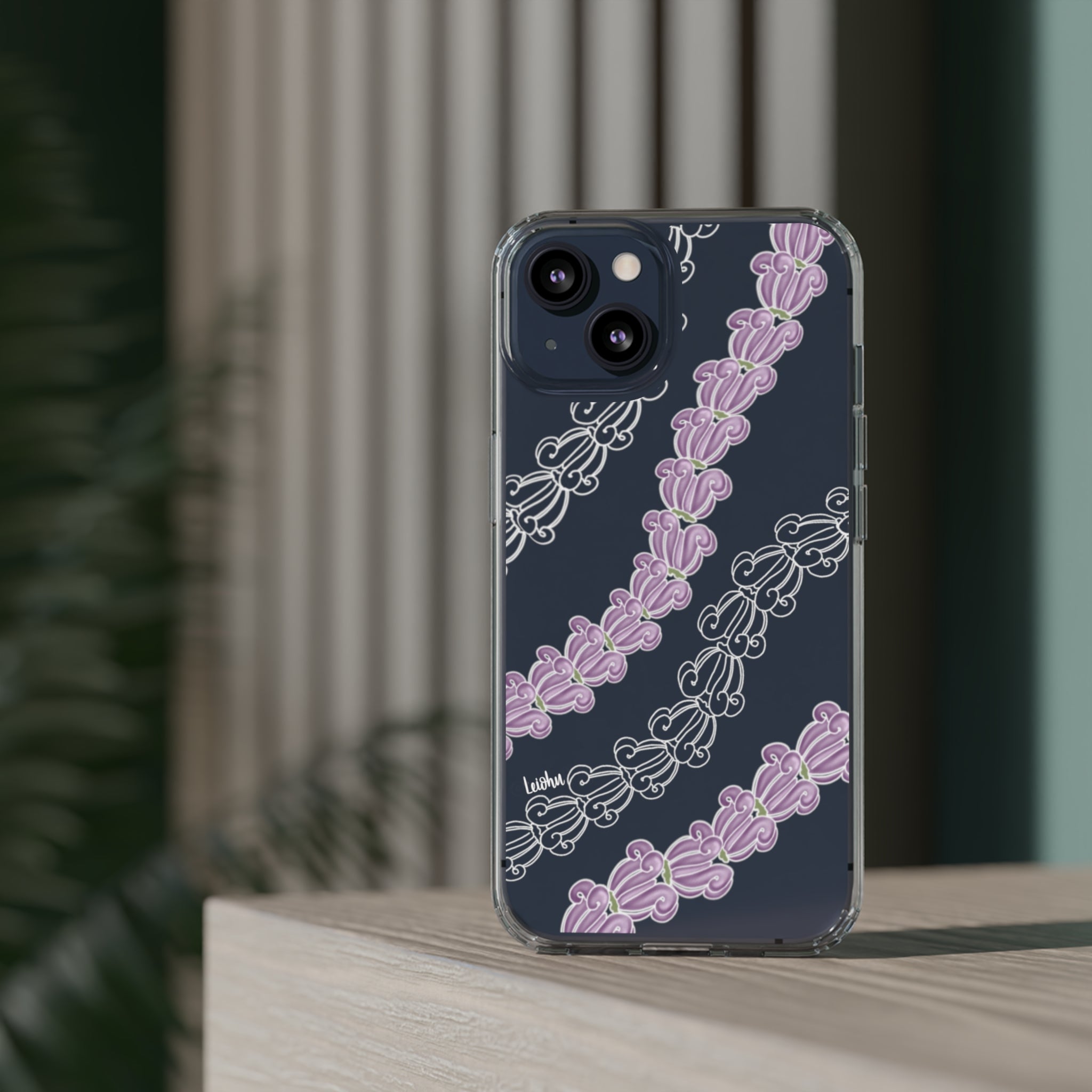 Royal Crown Lei Clear Phone Case - Durable Protective Cover for iPhone & Samsung - Perfect for Hawaiian Luau Parties, Beach Vacations & Themed Events