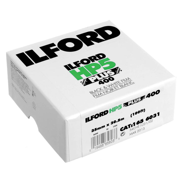 Ilford HP5 Plus ISO 400 35mm x 30.5m Roll Black & White Film for Professional Photography & Low Light Shooting - Perfect for Street, Portrait & Documentary Photography
