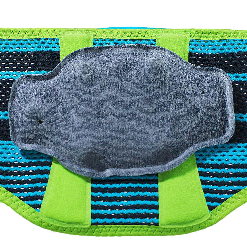 Bauerfeind Sports Back Support Brace - Breathable Compression Belt with Massage Nubs - Anatomic Contoured Pad for Pain Relief - Air Knit Fabric (Washable & Durable) - Ideal for Weightlifting, Golf & Back Pain Relief