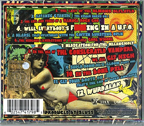 Electric Warlock Acid Witch Satanic Orgy Celebration Dispenser - Horror Novelty Music Album with Explicit Lyrics | Perfect for Halloween Parties, Gothic Decor & Metalhead Collections