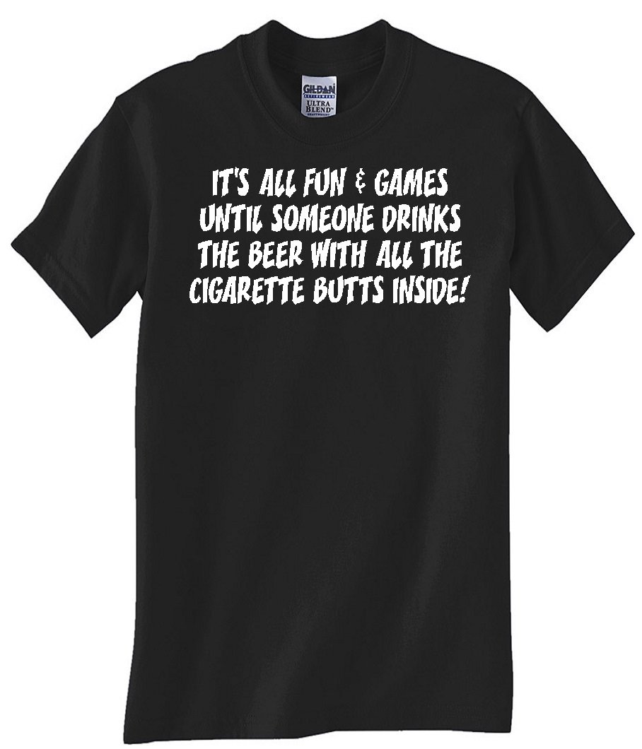 Fun & Games Black Graphic T-Shirt for Men & Women - Casual Wear, Gifts, Parties & Everyday Outfits