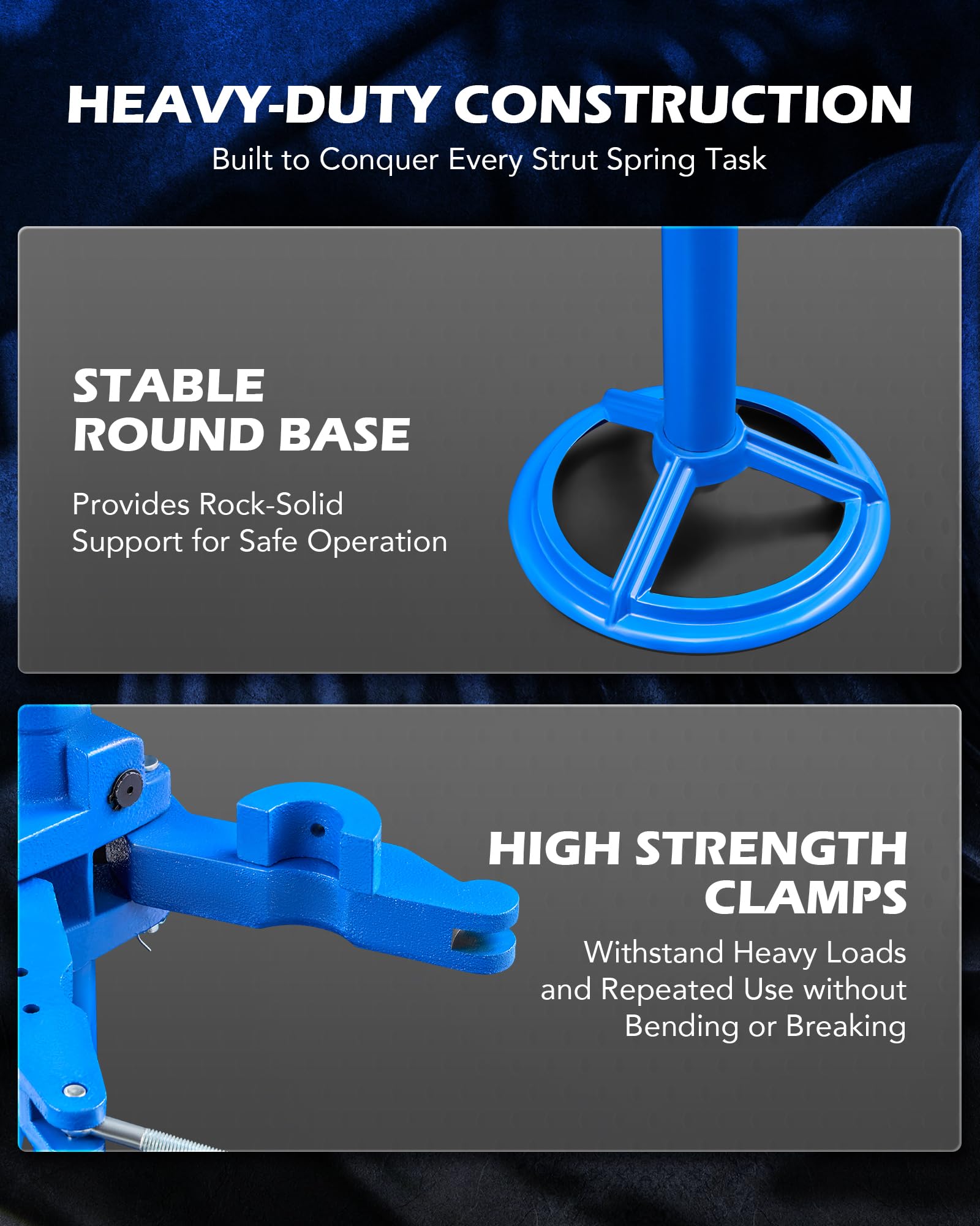 Orion Motor Tech Heavy Duty Strut Spring Compressor Tool - 2200 lb Capacity for 7.9