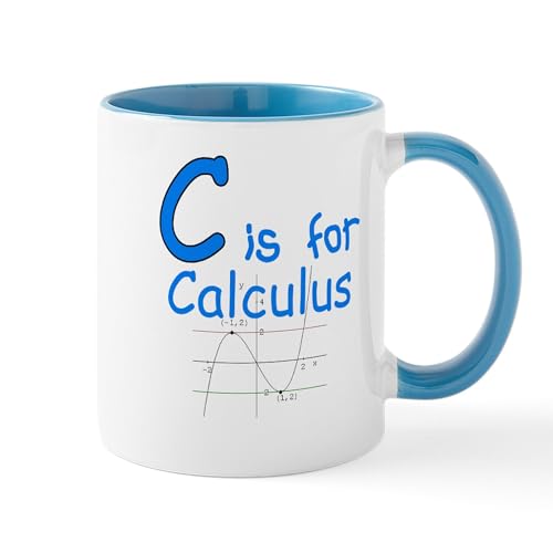 White/Blue Inside - C Is For Calculus Mug