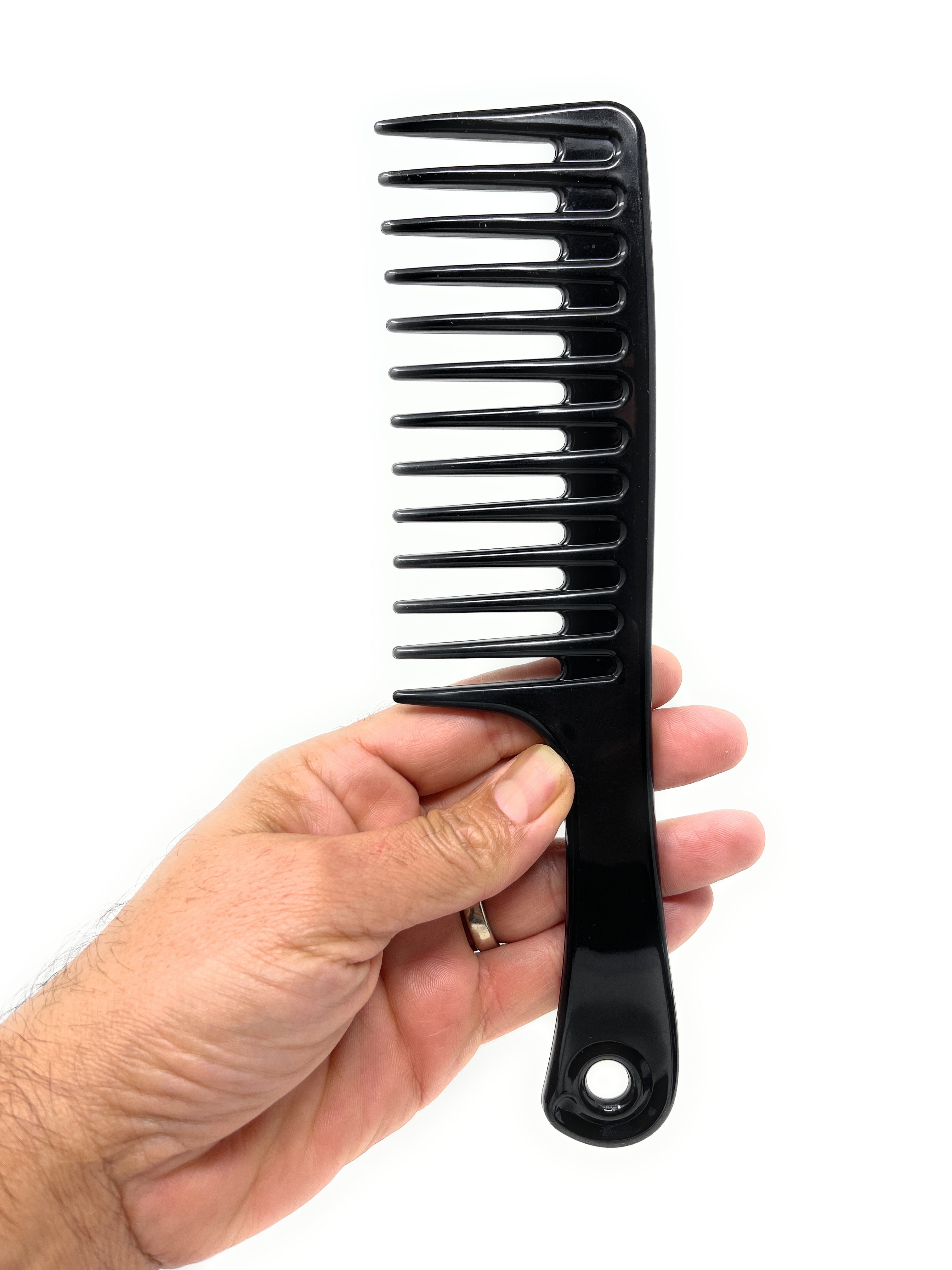 Aristocrat XL Rake Combs - Wide Tooth Large Hair Detangling Comb (2-Pack) for Thick, Curly & Natural Hair - Perfect for Salon, Home & Travel Use
