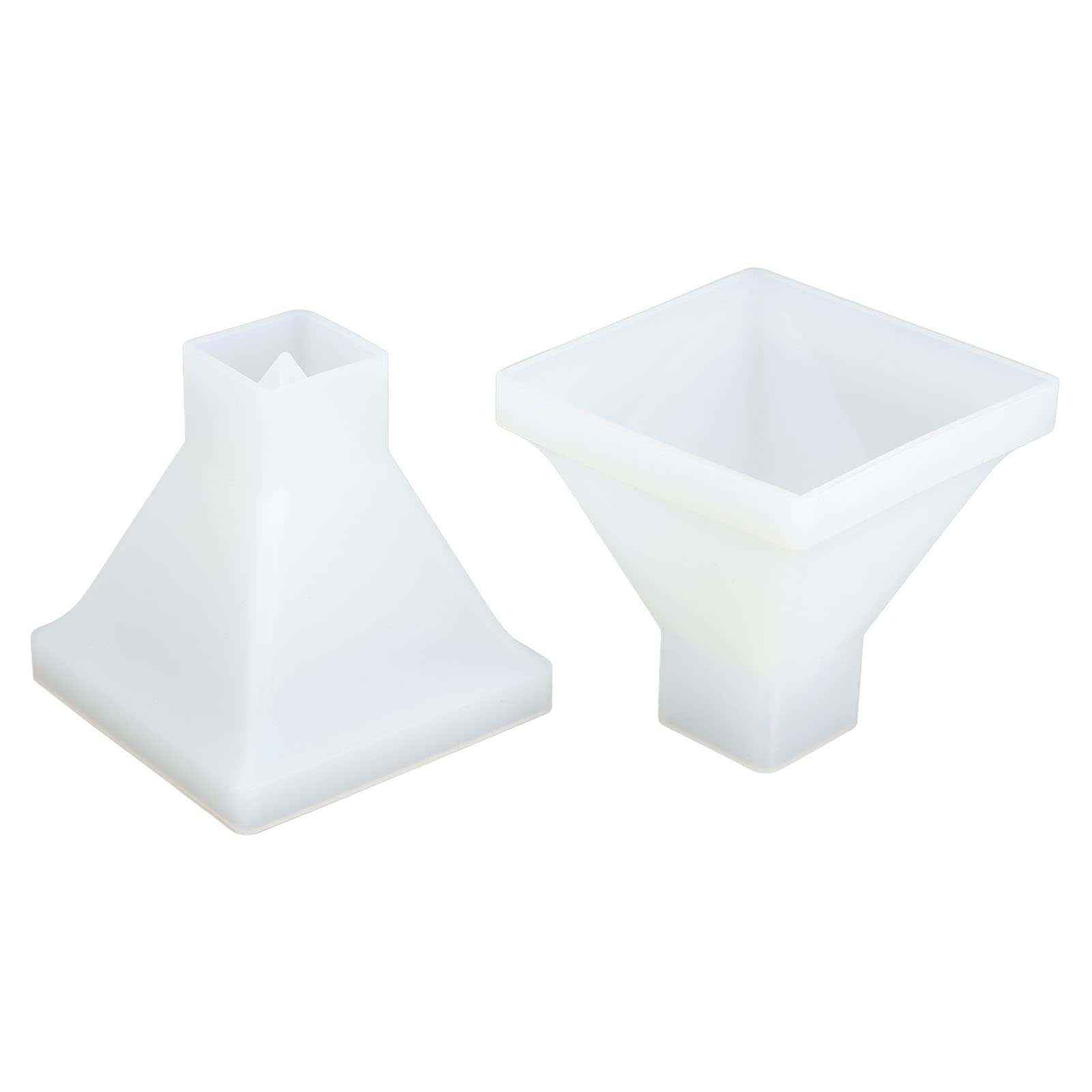 2pcs Large Pyramid Silicone Molds for Resin Casting - DIY Epoxy Crystal Molds for Handmade Crafts, Home Decor, Meditation & Spiritual Gifts (Perfect for Jewelry Making, Altar Displays, Feng Shui Decorations)