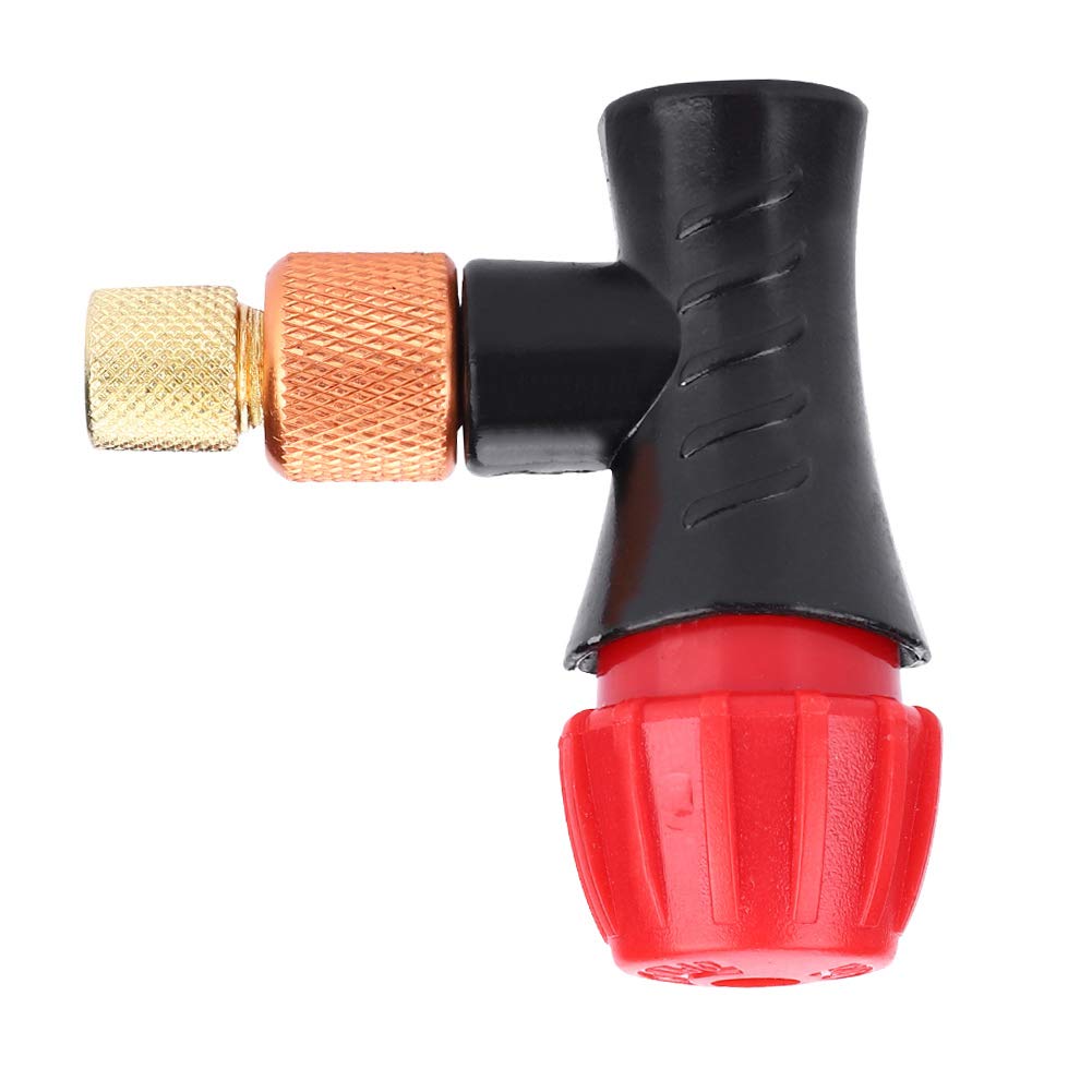 01 Bike Valve Inflator Head - Compact Galvanized Bicycle Pump Adapter for Presta & Schrader Valves - Perfect for Mountain Bikes, Road Bikes & Cycling Accessories - Ideal for On-the-Go Tire Inflation & Bike Maintenance