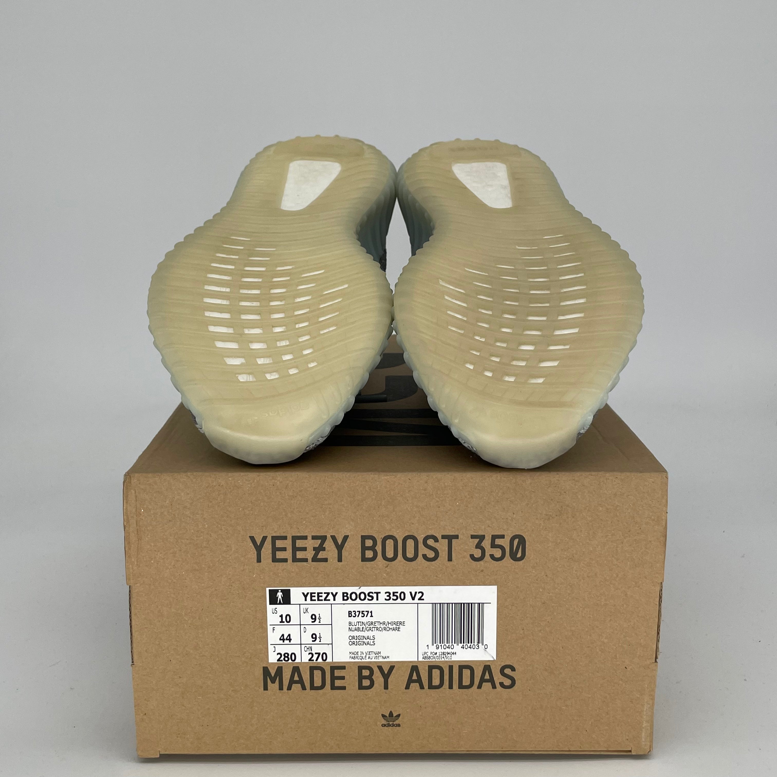 Adidas Yeezy Boost 350 V2 Blue Tint Sneakers - Men's Size 10 / Women's Size 11.5 (Style Code B37571) | Comfortable Running Shoes for Casual Wear & Street Fashion