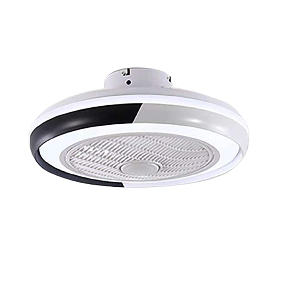 Smart LED Ceiling Fan with RGB Color Changing & Dimmable Lights - 64W Modern Invisible Chandelier Fan for Bedroom, Living Room, and Office - Energy Efficient Cooling & Ambient Lighting Solution