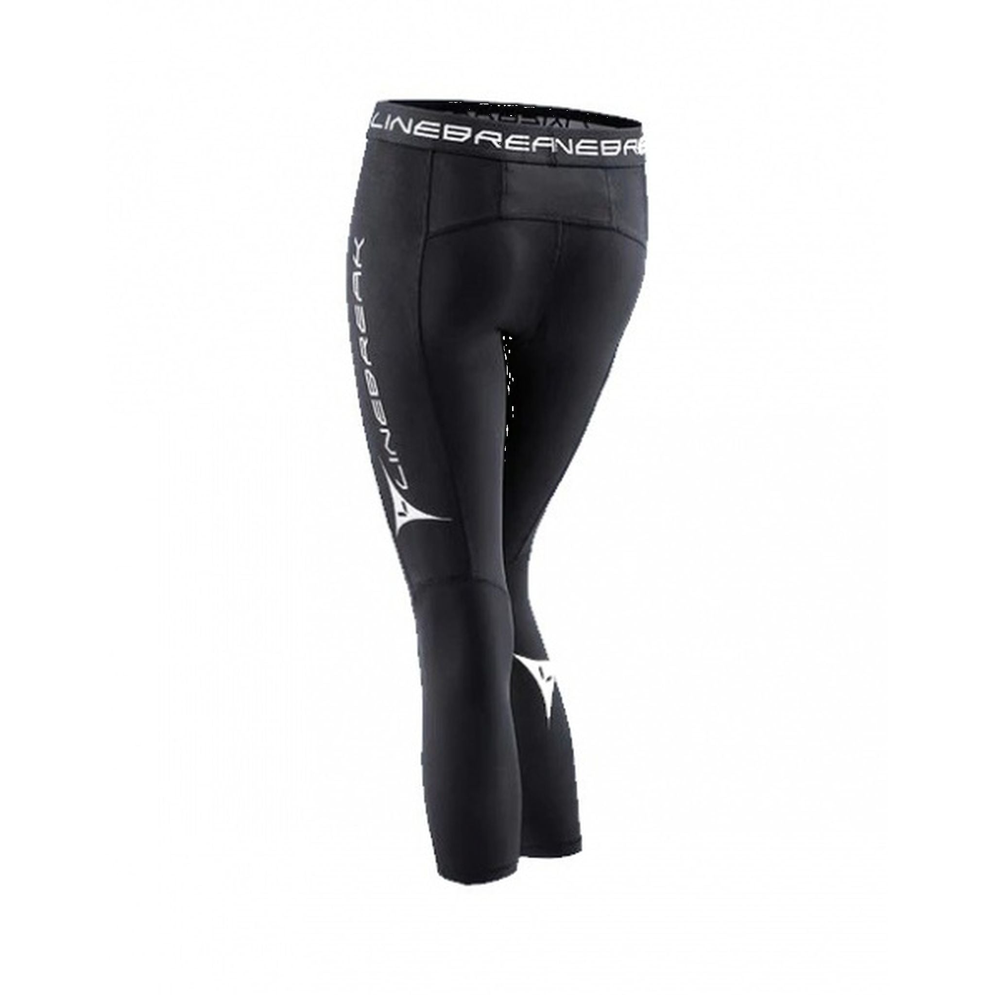 Linebreak Women's 7/8 Compression Tights - High Waist Yoga Pants for Running, Workout & Gym - Moisture Wicking & Breathable Activewear
