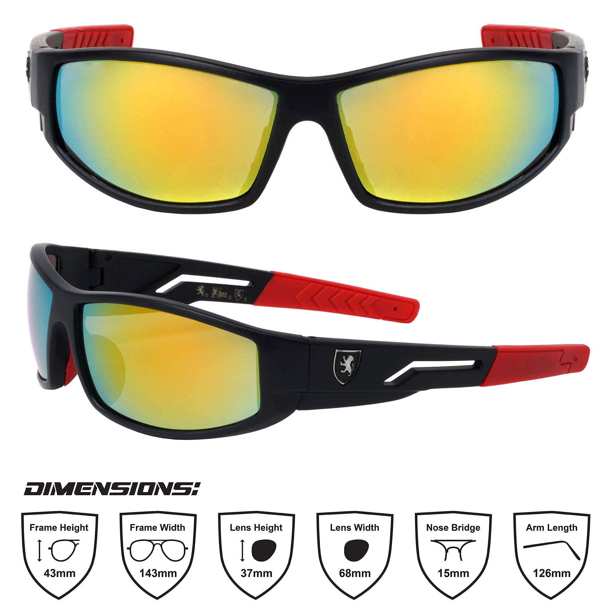 Derby Lightweight Men's Sports Sunglasses UV 400 Protection Polarized - Running Cycling Golf Driving Outdoor Activities