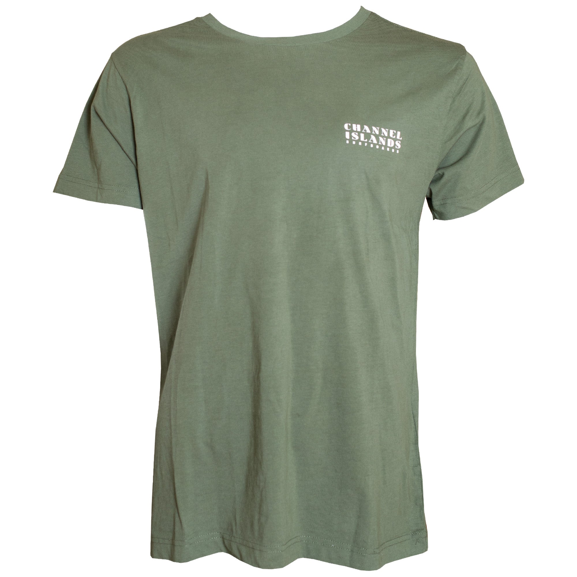 Channel Islands Rey Of Light Men's Short Sleeve T-Shirt - Green | Comfortable Casual Wear for Summer & Outdoor Activities