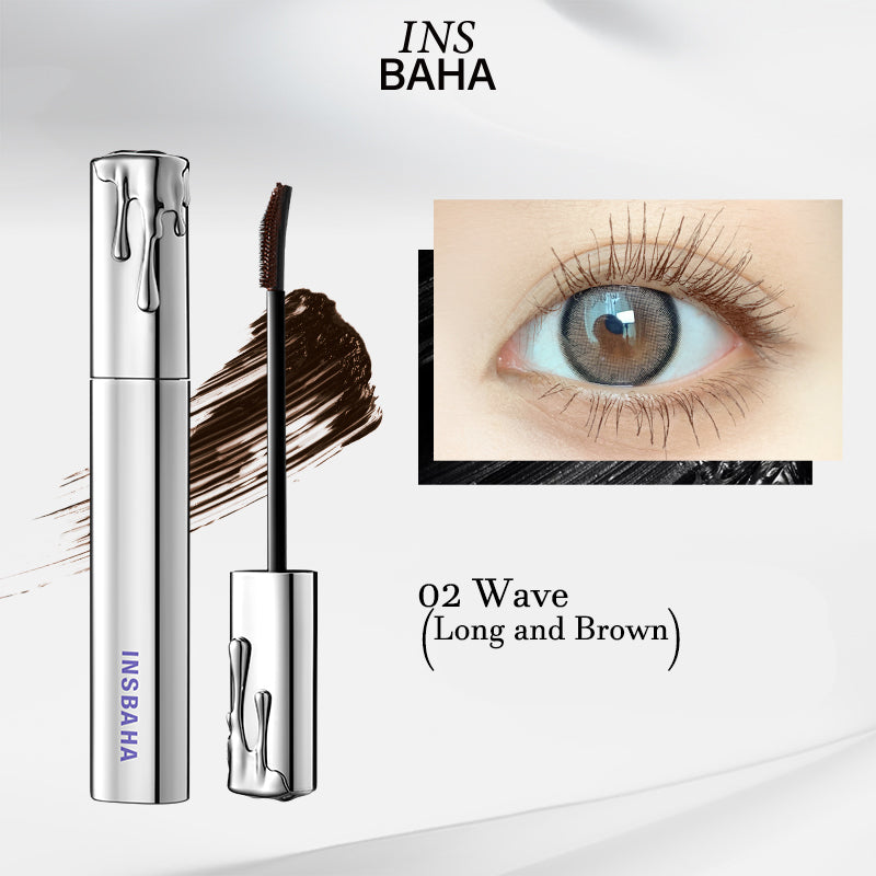 INSBAHA Volumizing & Lengthening Wave Mascara - Waterproof Smudge-Proof for Dramatic Lashes - Perfect for Everyday Wear & Special Occasions