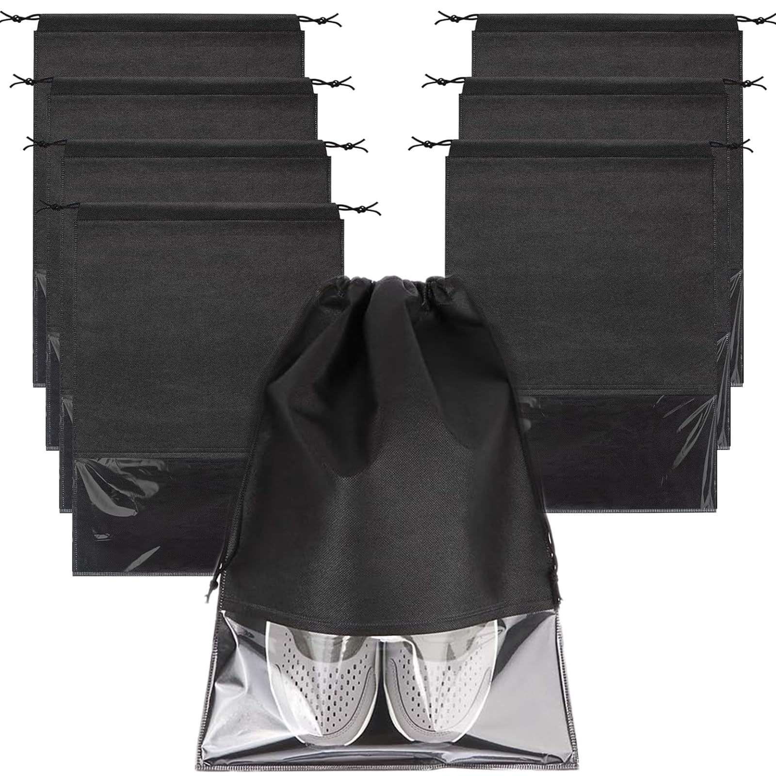 8 Pack Clear Shoe Storage Bags - 15.7