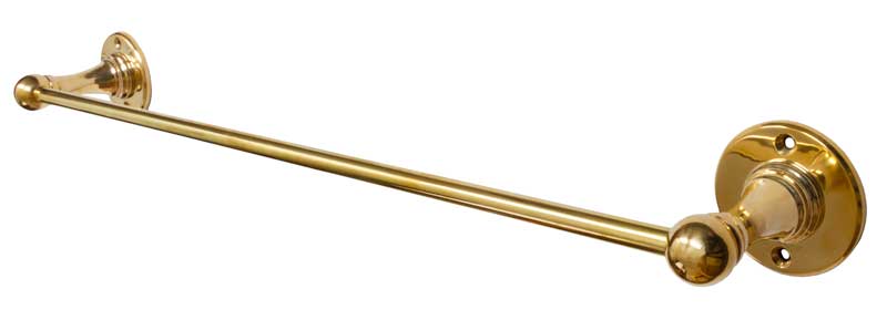 Vintage Brass Towel Rack 50cm - Antique Style Bathroom Organizer for Hand & Kitchen Towels - Perfect for Farmhouse, Rustic & Classic Home Decor
