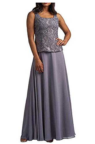 Lace Chiffon Bridal Dress with Jacket - Plus Size Evening Gown for Mother of Bride & Prom