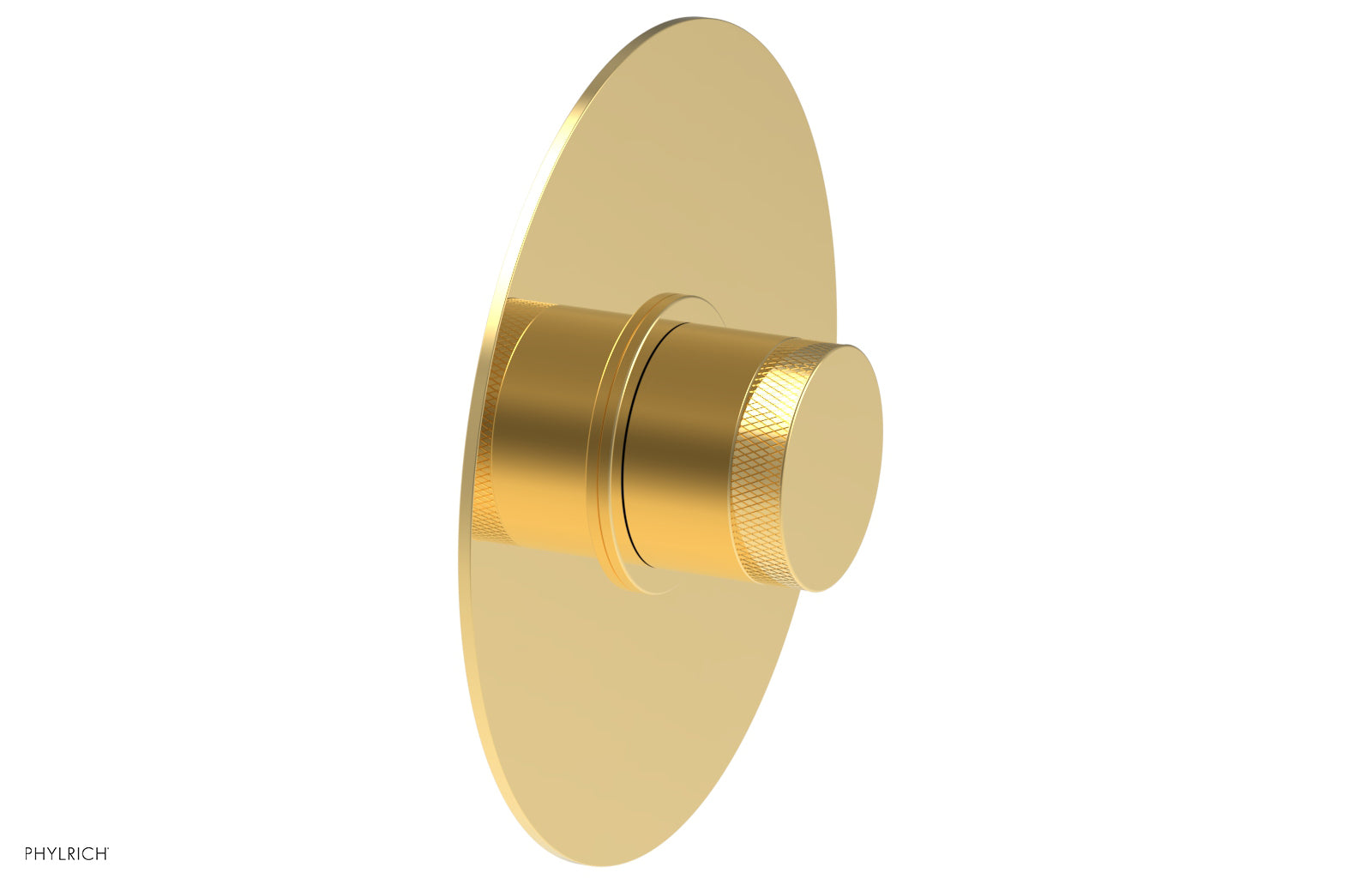 BASIC II Pressure Balance Round Shower Plate & Handle Trim Kit with Knurled Handle - 4 180 GPM Flow Rate - Perfect for Bathroom Renovation and Modern Home Upgrade