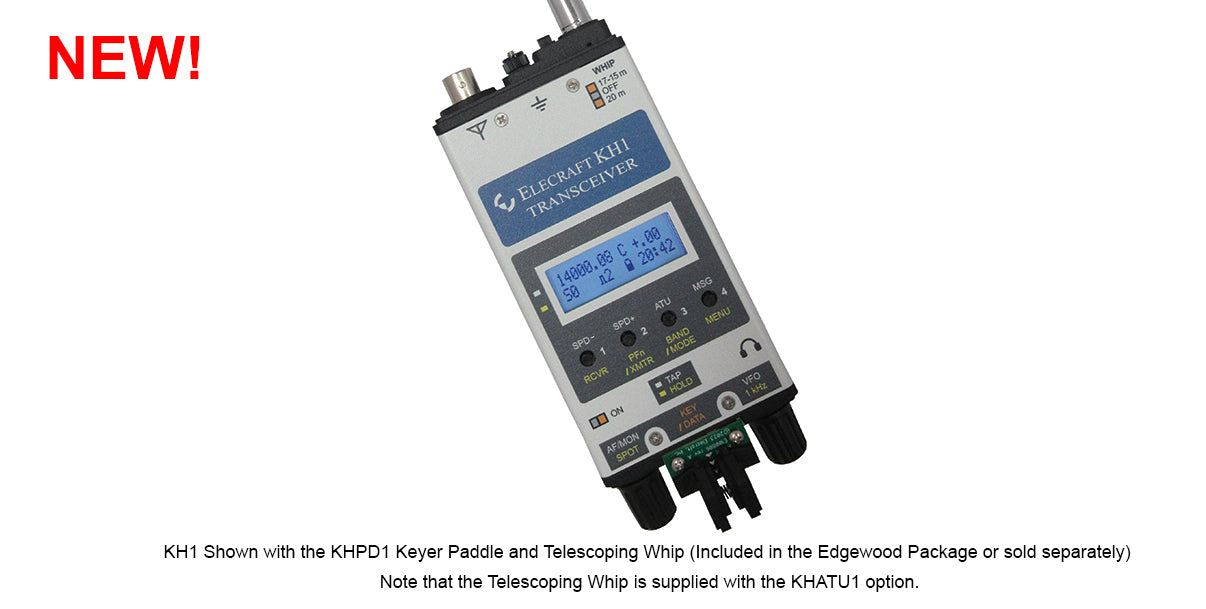 KH1 F_KH1 5-Band Handheld Transceiver - Factory Assembled for Amateur Radio, Emergency Communication & Outdoor Adventures
