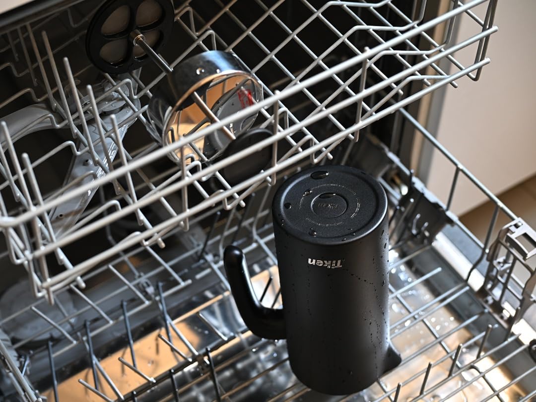 Premium Stainless Steel French Press Coffee Maker - 34Oz Double-Wall Vacuum Insulated, Dishwasher Safe & Rustproof - Perfect for Home, Office & Camping Brewing
