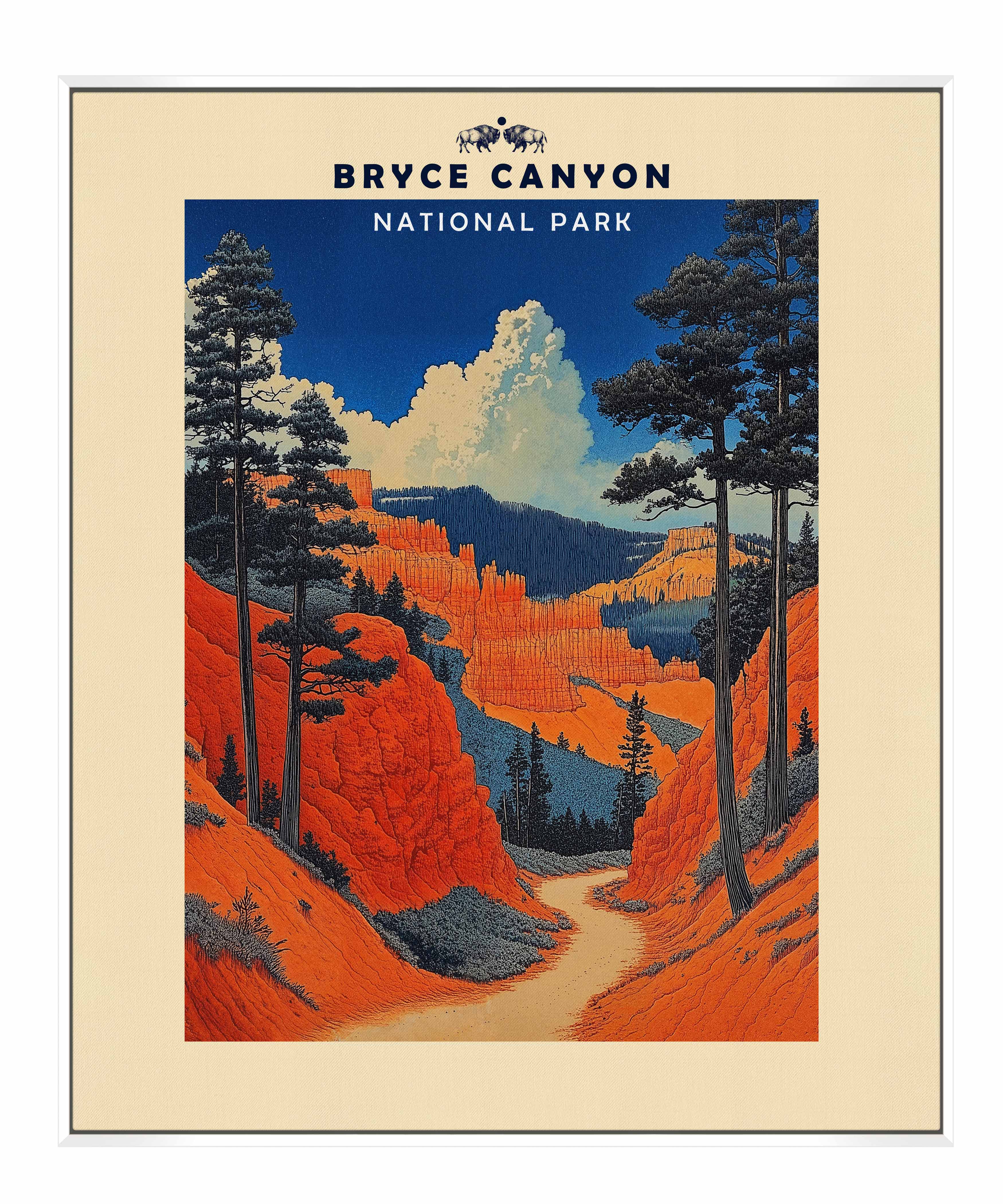 Bryce Canyon National Park Landscape Gallery Wrapped Canvas Wall Art - Perfect for Living Room, Bedroom & Office Decor