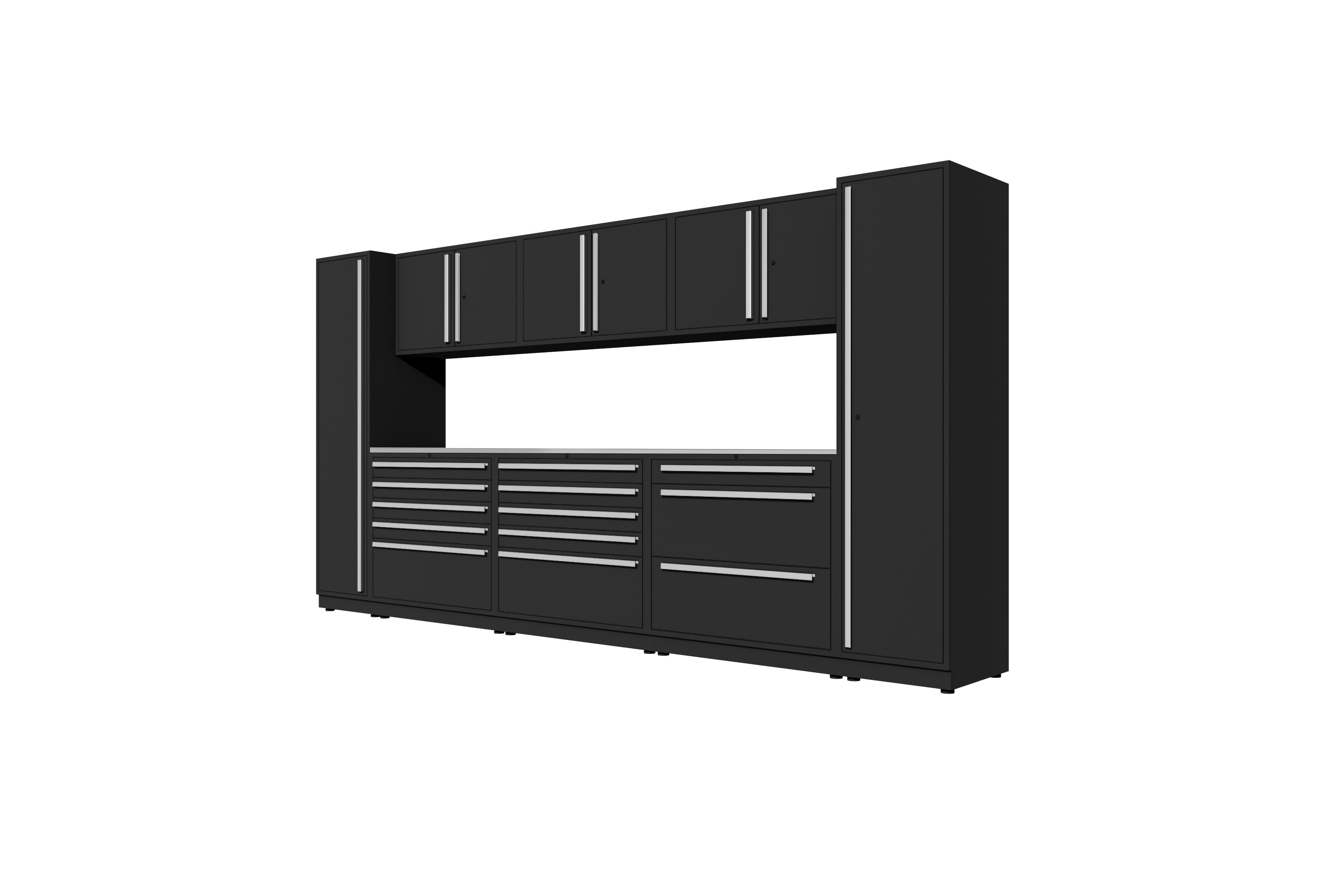ProSlat Fusion Plus 160 Single Door Locker Preconfigured Array - Heavy Duty Garage Storage Solution for Tools & Equipment Organization