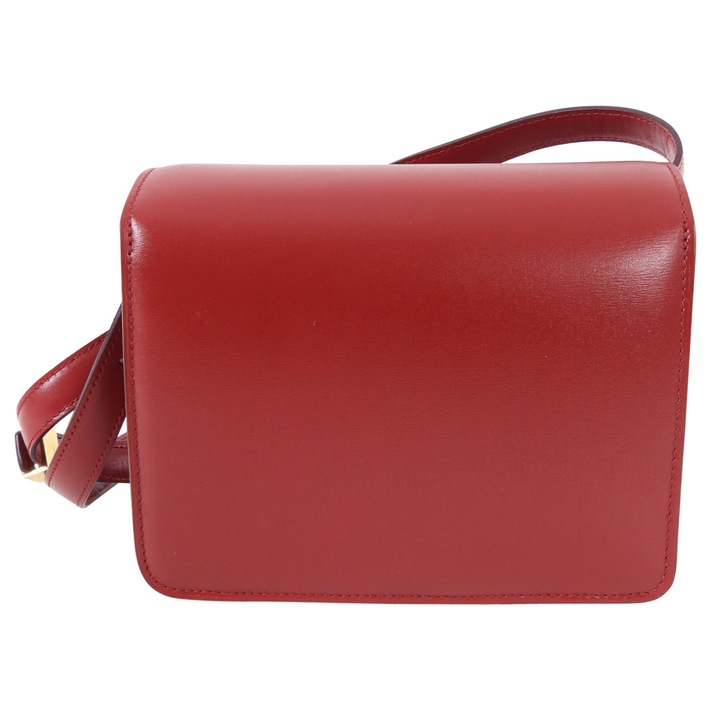 Celine Small Classic Red Leather Box Bag - Luxury Crossbody Handbag for Women | Perfect for Date Night, Parties & Everyday Use
