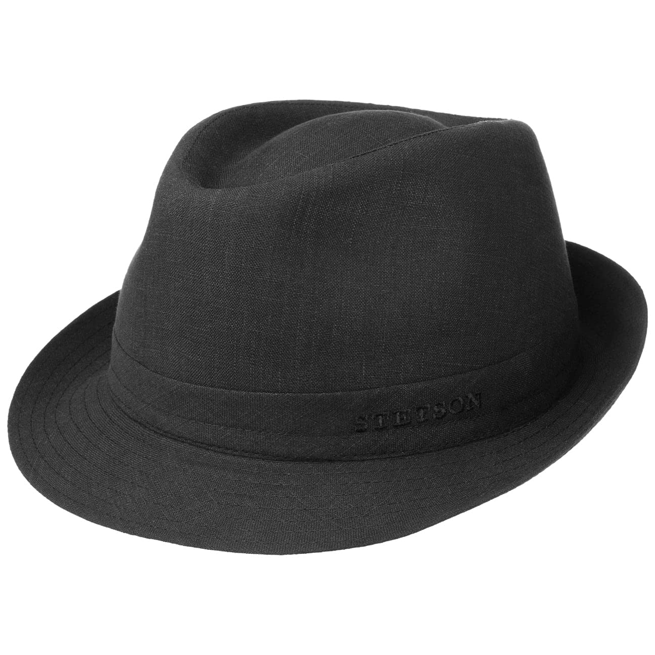 Stetson Geneva Linen Trilby Hat for Women & Men | Italian-Made Summer Sun Hat | Perfect for Beach, Outdoor Events & Fashion Accessories