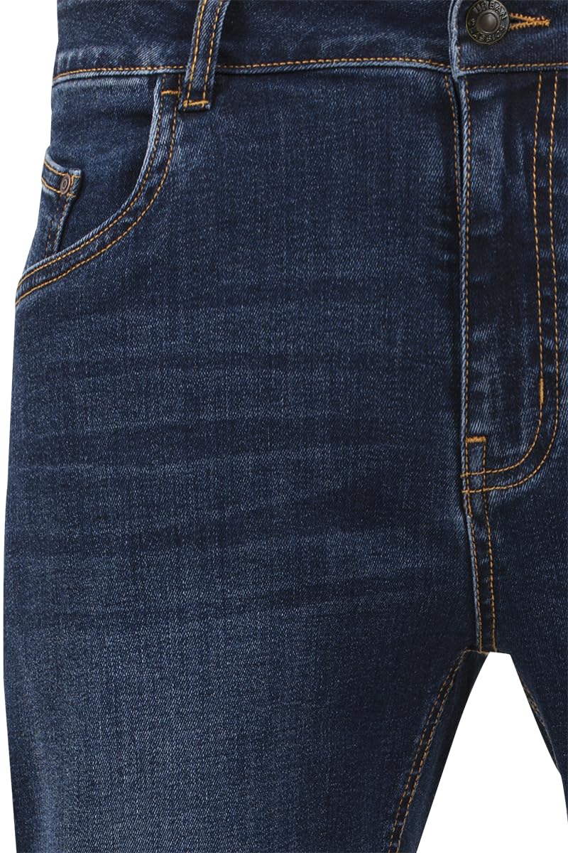 Stretch Denim Slim Fit Jeans for Men - Comfortable Skinny Jeans with Elastic Waistband | Perfect for Casual Wear, Office & Night Out
