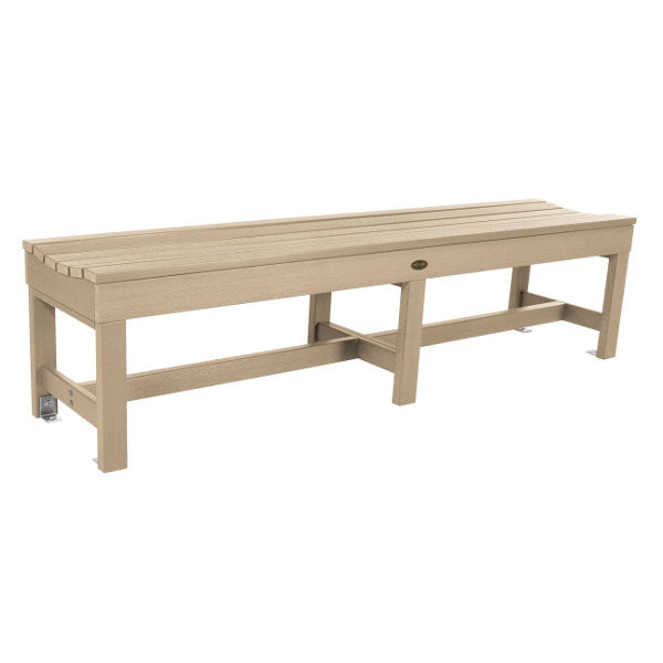 Sequoia Professional 6ft Commercial Grade Backless Picnic Bench - Heavy Duty Outdoor Dining Table for Parks, Camping & Backyard Gatherings