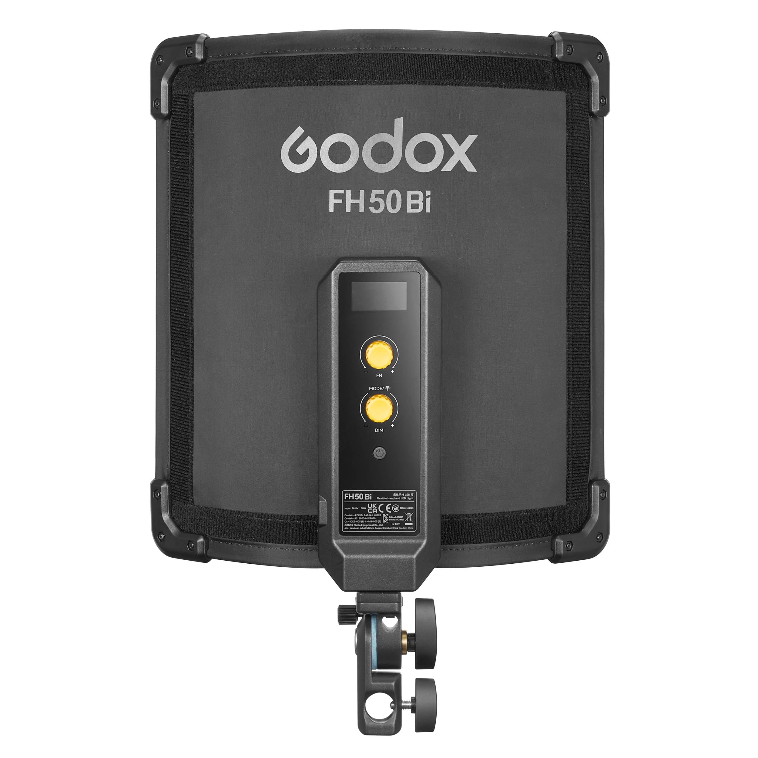 Godox FH50BI 1x1 Foot Bi-Color LED Light Panel with Battery Power & Twin Softbox Kit - Perfect for YouTube Videos, Photography, and Studio Lighting
