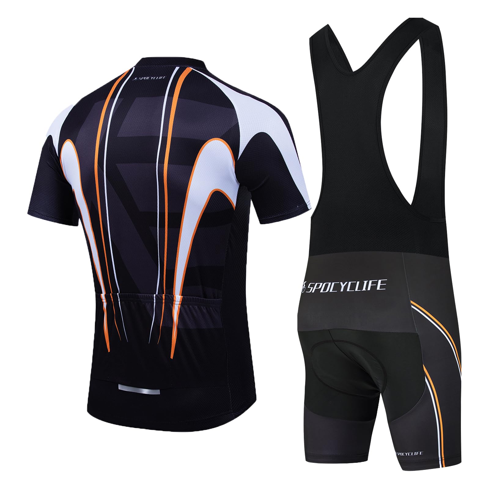 Men's Cycling Jersey and Shorts Set with Padded Liner - Breathable Short Sleeve Bike Outfit for Road & Mountain Biking - Perfect for Training, Racing & Outdoor Cycling
